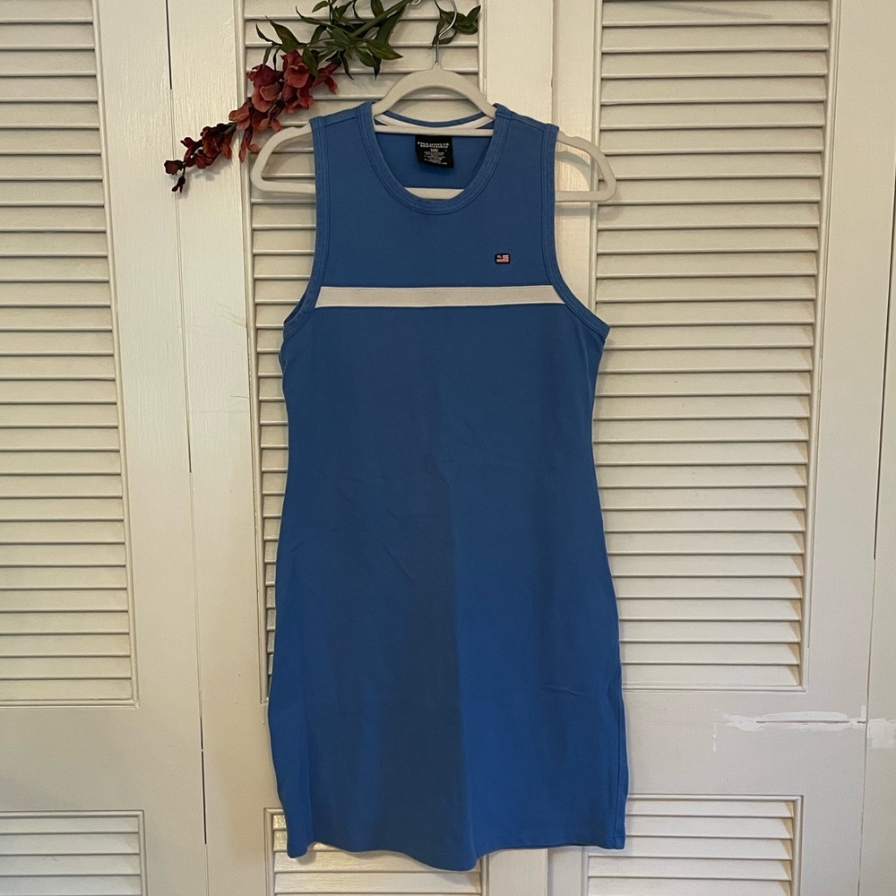 Polo Jeans Co. Ralph Lauren 90’s Mini Tennis Tank Blue Dress Size Large